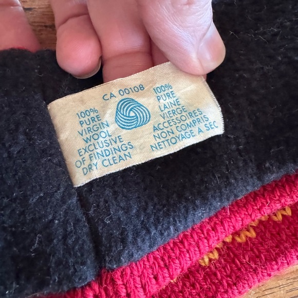 Vintage Retro Source Unknown Handmade in Canada Virgin Wool Ski Headband 10" - Picture 5 of 6